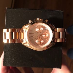 Michael Kors Bradshaw Rose Gold-Tone Watch